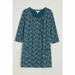 Seasalt Cornwall A-Line Natural Teal Star Dance Tunic -Seasalt Shop unnamed file 1111