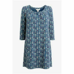 Seasalt Cornwall A-Line Natural Teal Star Dance Tunic -Seasalt Shop unnamed file 1113