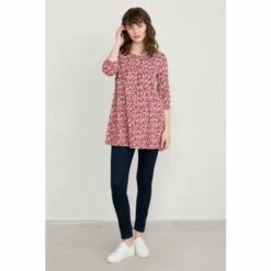 Seasalt Cornwall Red Three-Quarter Sleeve Arusha Tunic -Seasalt Shop unnamed file 1116