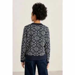 Alternative view of Seasalt Cornwall Navy Blue Forest Floor Jumper