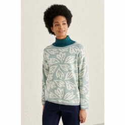 Seasalt Cornwall Knitted Green Optimist Jumper