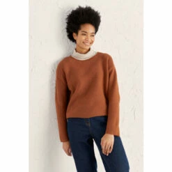 Seasalt Cornwall Brown Fruity Jumper