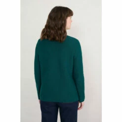 Alternative view of Seasalt Cornwall Natural Knitted Teal Makers Jumper