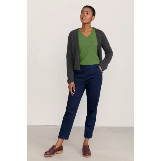 Seasalt Cornwall Blue Dark Indigo Wash Waterdance Trousers 3 Seasalt Cornwall Blue Dark Indigo Wash Waterdance Trousers - Image 3
