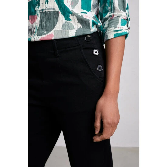 Seasalt Cornwall Tall Black Waterdance Trousers 3 Seasalt Cornwall Tall Black Waterdance Trousers - Image 3