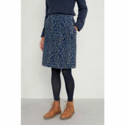 Seasalt Cornwall Blue Ferry Crossing Skirt