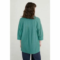 Seasalt Cornwall Green Longline Sami Shirt -Seasalt Shop unnamed file 1434