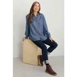 Seasalt Cornwall Blue Cutting Garden Shirt -Seasalt Shop unnamed file 1488