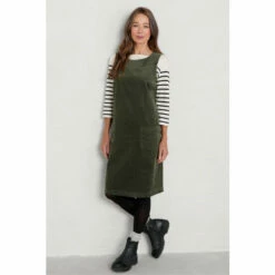 Seasalt Cornwall Green Safflower Pinafore Dress -Seasalt Shop unnamed file 151