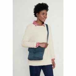 Seasalt Cornwall Blue Cotton Canvas Coombe Cross-Body Bag -Seasalt Shop unnamed file 1548