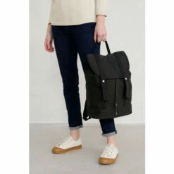 Seasalt Cornwall Black Rugged Landscape Backpack