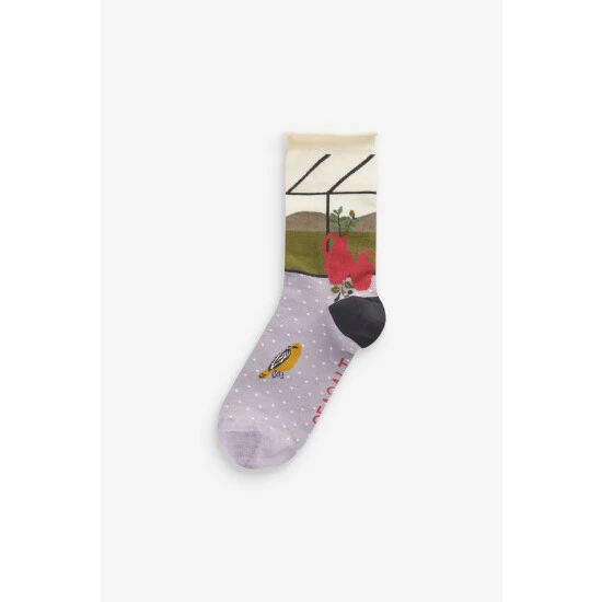 Seasalt Cornwall Green Postcard Socks Gift Box 5 Seasalt Cornwall Green Postcard Socks Gift Box - Image 5