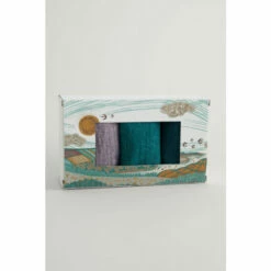 Seasalt Cornwall Navy Blue Bloomin Good Socks 3 Pack -Seasalt Shop unnamed file 1624