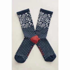 Seasalt Cornwall Women's Blue Striped Sailor Socks