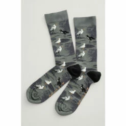 Seasalt Cornwall Mens Green Bamboo Arty Socks