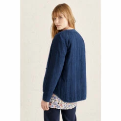 Seasalt Cornwall Blue Button Up Wave Curve Jacket -Seasalt Shop unnamed file 1715