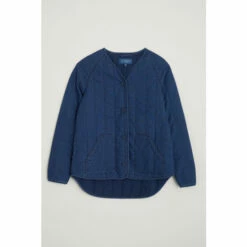 Seasalt Cornwall Blue Button Up Wave Curve Jacket -Seasalt Shop unnamed file 1718