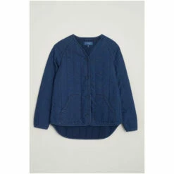 Seasalt Cornwall Blue Button Up Wave Curve Jacket -Seasalt Shop unnamed file 1719