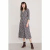 Seasalt Cornwall Blue Petite Midi A-line Navy Chacewater Dress