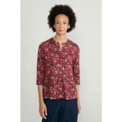 Seasalt Cornwall Red Lettering Top