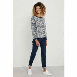 Seasalt Cornwall Blue Sweatshirt Paved Path Top -Seasalt Shop unnamed file 1854