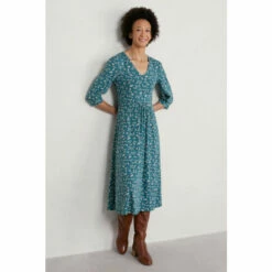 Seasalt Cornwall Tall Green Rose House Dress -Seasalt Shop unnamed file 196