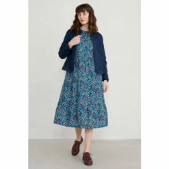 Seasalt Cornwall Petite Blue Midi Coastal Flower Dress -Seasalt Shop unnamed file 20