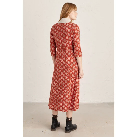Seasalt Cornwall Tall Orange Chacewater Dress 2 Seasalt Cornwall Tall Orange Chacewater Dress - Image 2