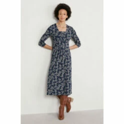 Seasalt Cornwall Tall Blue Seed Packet Dress
