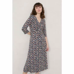 Seasalt Cornwall Tall Navy Blue Midi A-line Chacewater Dress