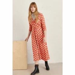 Seasalt Cornwall Orange Chacewater Dress -Seasalt Shop unnamed file 277