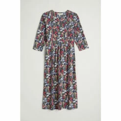 Seasalt Cornwall Midi Blue V-Neck Seed Packet Dress -Seasalt Shop unnamed file 33