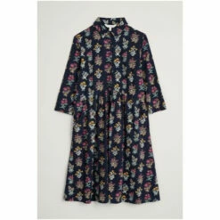 Seasalt Cornwall Blue Gathered Waist Wood Rush Dress -Seasalt Shop unnamed file 334