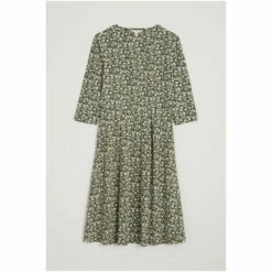 Seasalt Cornwall Tall Fit And Flare Green 3/4th Pier View Dress -Seasalt Shop unnamed file 371