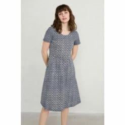 Seasalt Cornwall Tall Blue Floral Enor Dress