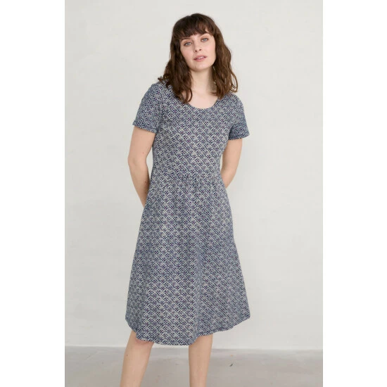 Seasalt Cornwall Tall Blue Floral Enor Dress 1 Seasalt Cornwall Tall Blue Floral Enor Dress