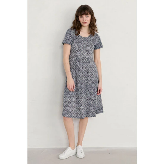 Seasalt Cornwall Tall Blue Floral Enor Dress 2 Seasalt Cornwall Tall Blue Floral Enor Dress - Image 2