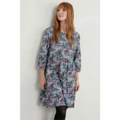 Seasalt Cornwall Tall Blue Heron Dip Dress