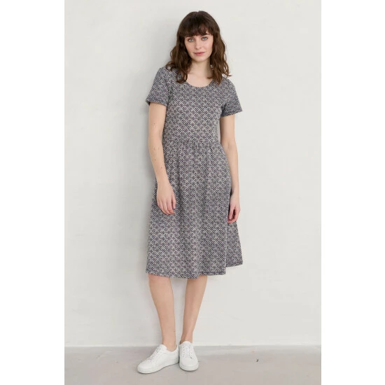 Seasalt Cornwall Blue Floral Enor Dress 1 Seasalt Cornwall Blue Floral Enor Dress
