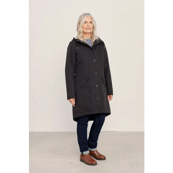 Seasalt Cornwall Petite Plant Hunter 2 Coat Black 1 Seasalt Cornwall Petite Plant Hunter 2 Coat Black