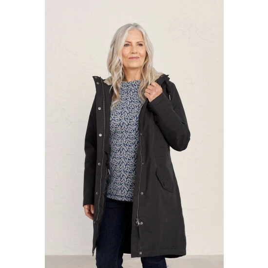 Seasalt Cornwall Petite Plant Hunter 2 Coat Black 3 Seasalt Cornwall Petite Plant Hunter 2 Coat Black - Image 3