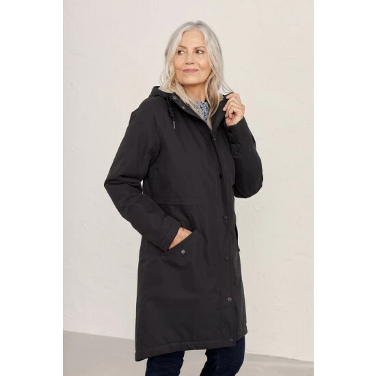 Seasalt Cornwall Petite Plant Hunter 2 Coat Black 4 Seasalt Cornwall Petite Plant Hunter 2 Coat Black - Image 4