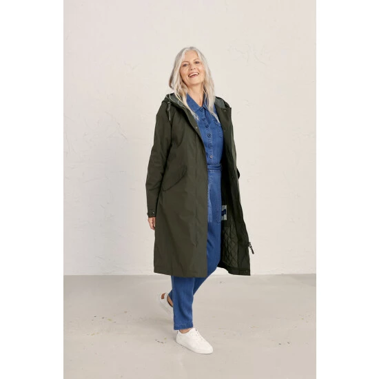 Seasalt Cornwall Tall Green High Water Coat 1 Seasalt Cornwall Tall Green High Water Coat