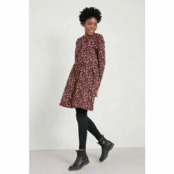 Seasalt Cornwall Petite Fit And Flare Red Sea Mirror Dress