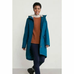 Alternative view of Seasalt Cornwall Petite Blue Waterproof Plant Hunter 2 Coat