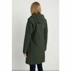 Alternative view of Seasalt Cornwall Tall Green Waterproof Coverack Coat