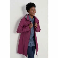 Alternative view of Seasalt Cornwall Tall Pink Waterproof Coverack Coat