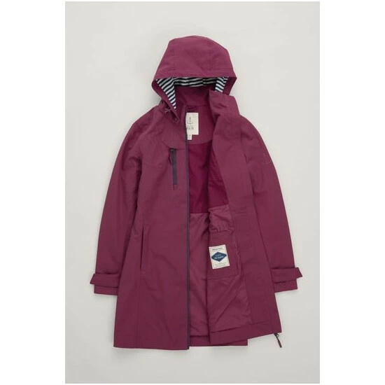 Seasalt Cornwall Tall Pink Waterproof Coverack Coat 6 Seasalt Cornwall Tall Pink Waterproof Coverack Coat - Image 6