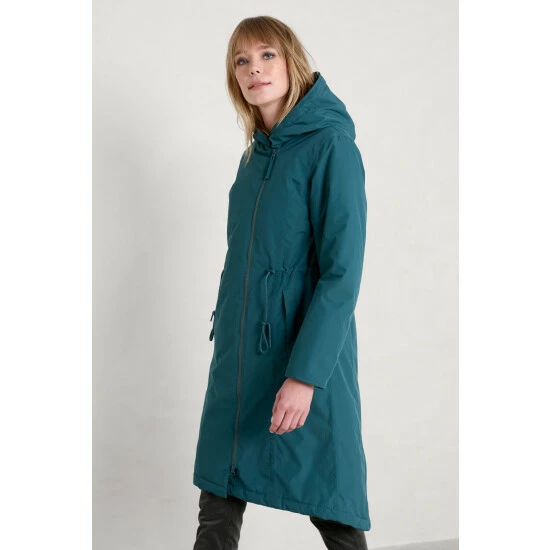 Seasalt Cornwall Petite Waterproof Blue Pentewan Coat 1 Seasalt Cornwall Petite Waterproof Blue Pentewan Coat