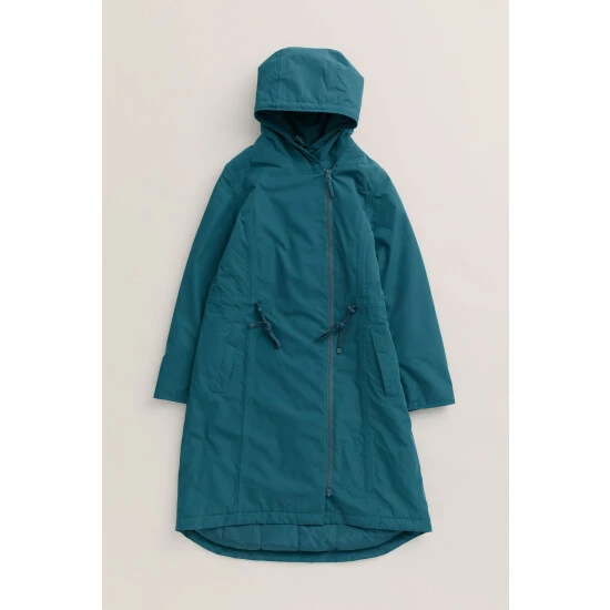 Seasalt Cornwall Petite Waterproof Blue Pentewan Coat 4 Seasalt Cornwall Petite Waterproof Blue Pentewan Coat - Image 4